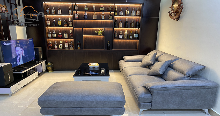 Bàn giao bộ sofa tại nhà anh Long Hải Phòng