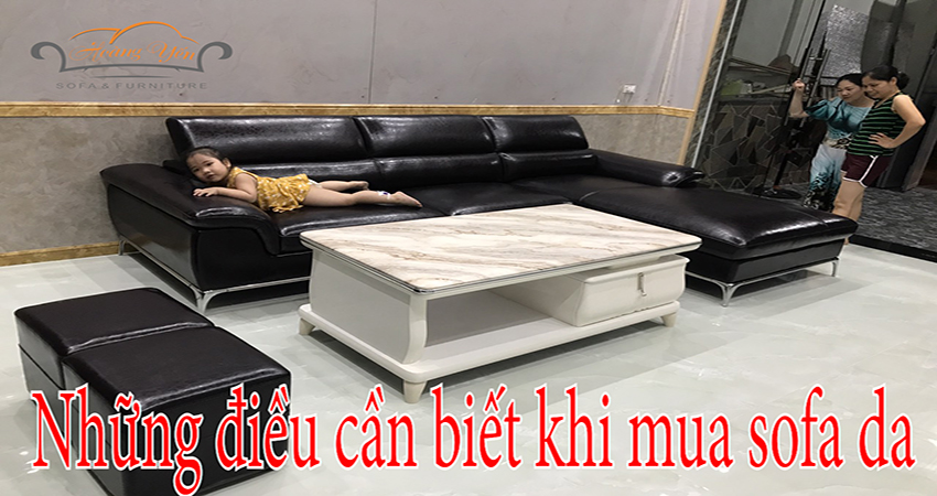 Những điều cần phải biết khi lựa chọn mua sofa da